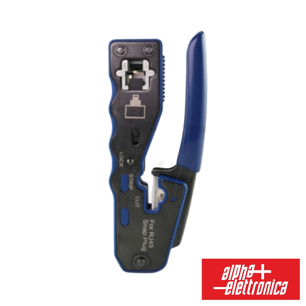 ALICATE DE CRAVAR 8P8C/RJ45 PASSANTE ALPHANET (imagem para) ALICATE DE CRAVAR 8P8C/RJ45 PASSANTE ALPHANET
