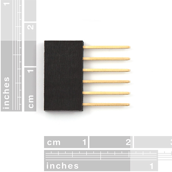 Header com 6 pinos para Arduino (15mm) (imagem para) Header com 6 pinos para Arduino (15mm)
