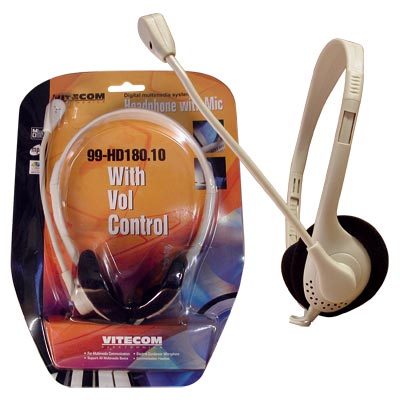 Auscultadores com Microfone p/ Computador (imagem para) Auscultadores com Microfone p/ Computador