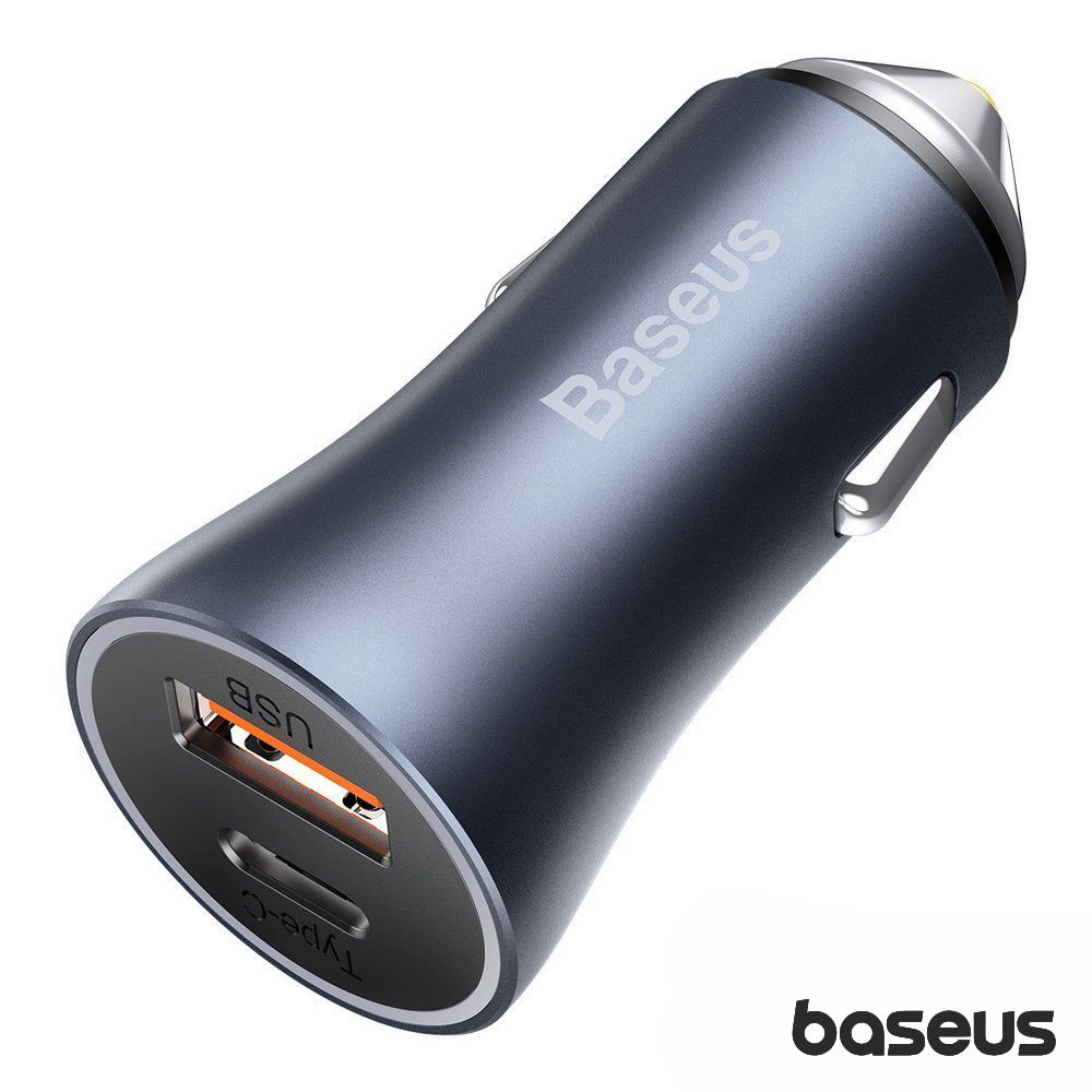 ADAPTADOR ISQUEIRO USB-A PD 3.0 / USB-C 40W BASEUS (imagem para) ADAPTADOR ISQUEIRO USB-A PD 3.0 / USB-C 40W BASEUS