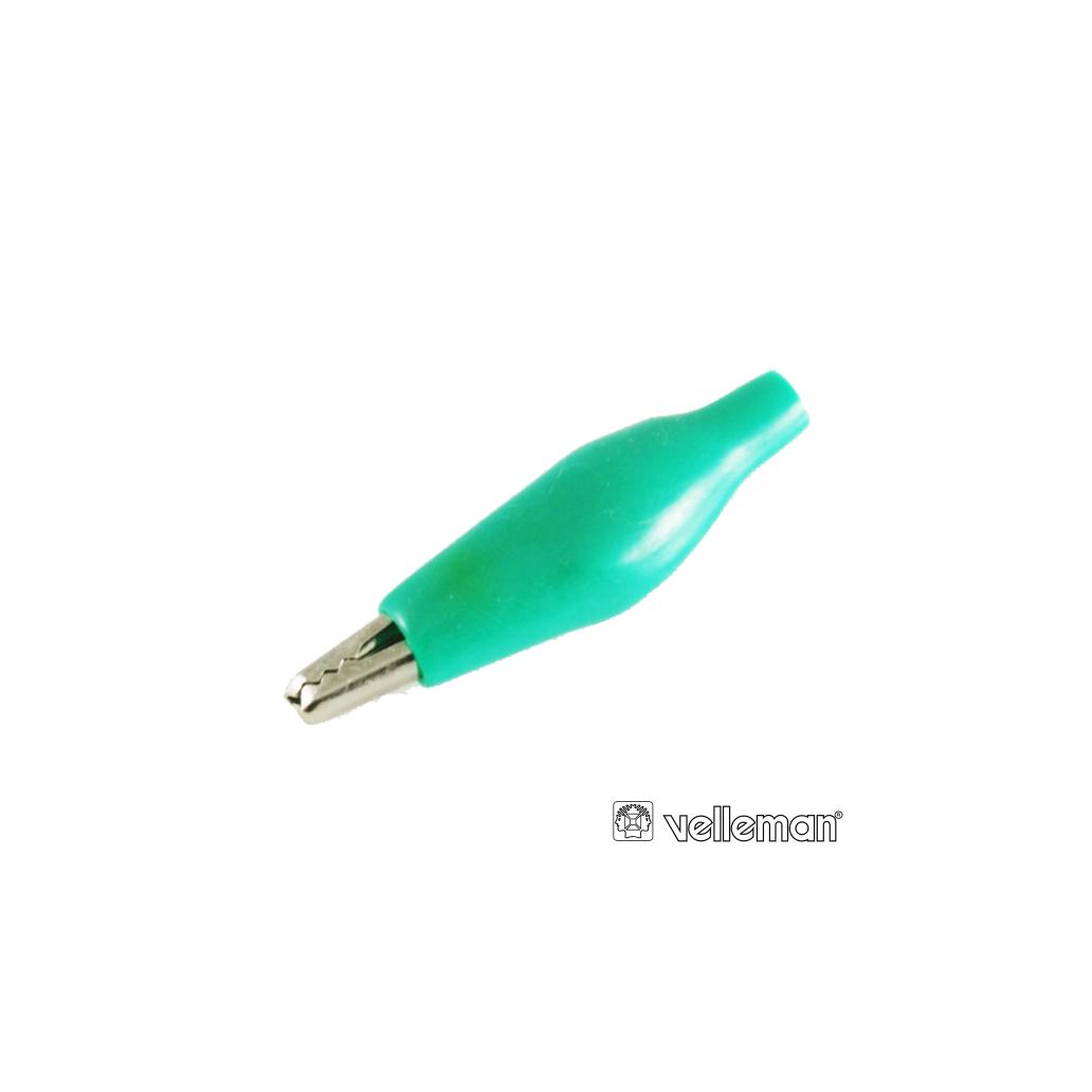Pinça Crocodilo 27mm Isolada Verde (imagem para) Pinça Crocodilo 27mm Isolada Verde
