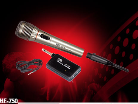 Microfone Metal Prof. KARAOKE Com e Sem Fios-FM - KOOLSOUND (imagem para) Microfone Metal Prof. KARAOKE Com e Sem Fios-FM - KOOLSOUND