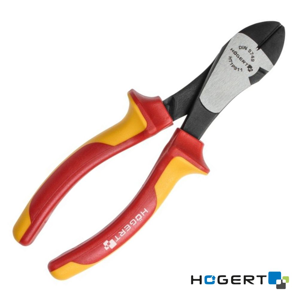 ALICATE DE CORTE DIAGONAL VDE 1000V 180MM HOGERT (imagem para) ALICATE DE CORTE DIAGONAL VDE 1000V 180MM HOGERT