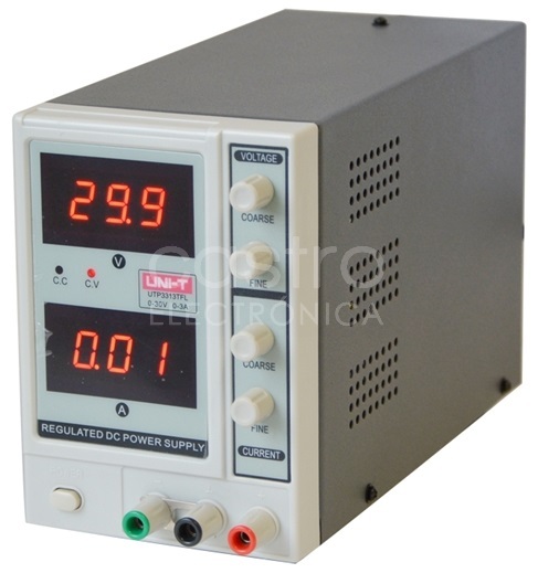 FONTE ALIMENTAÇÃO REGULÁVEL 0~30V 0~3A - UNI-T (imagem para) FONTE ALIMENTAÇÃO REGULÁVEL 0~30V 0~3A - UNI-T