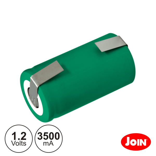 Bateria Ni-Mh LR14 / C 1.2V 3500ma C/ Patilhas JOIN (imagem para) Bateria Ni-Mh LR14 / C 1.2V 3500ma C/ Patilhas JOIN