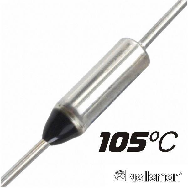 FUSÍVEL TÉRMICO 105ºC 250V VELLEMAN (imagem para) FUSÍVEL TÉRMICO 105ºC 250V VELLEMAN